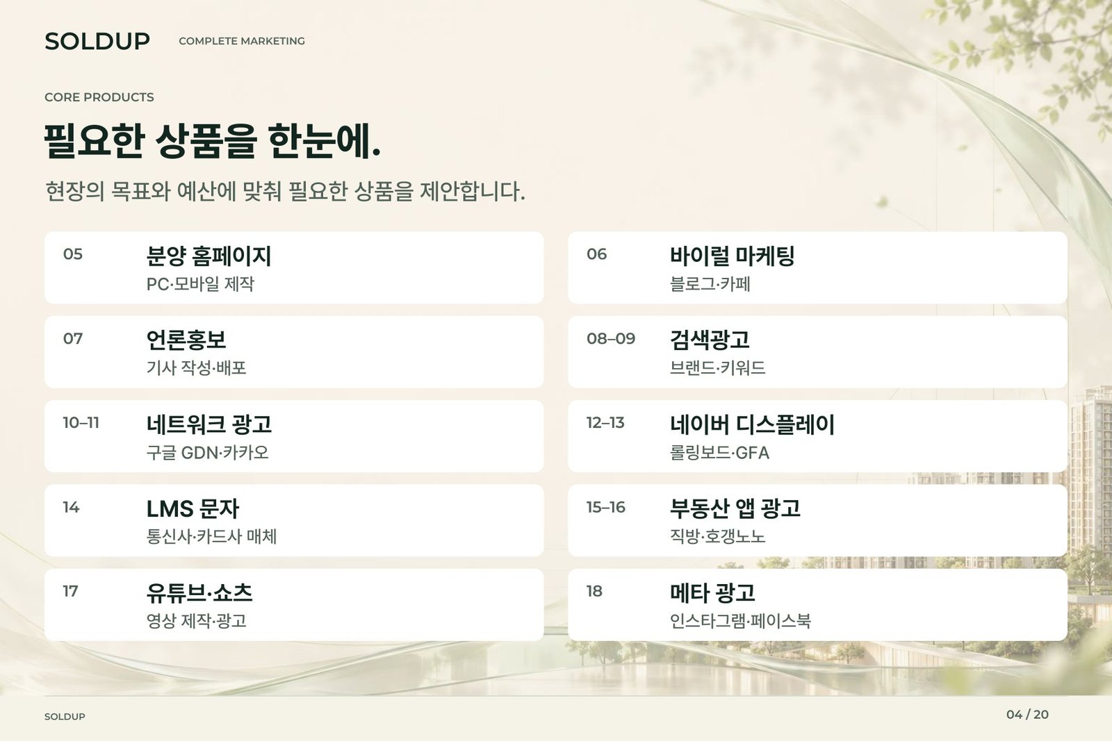 SOLDUP 상품소개서 4페이지